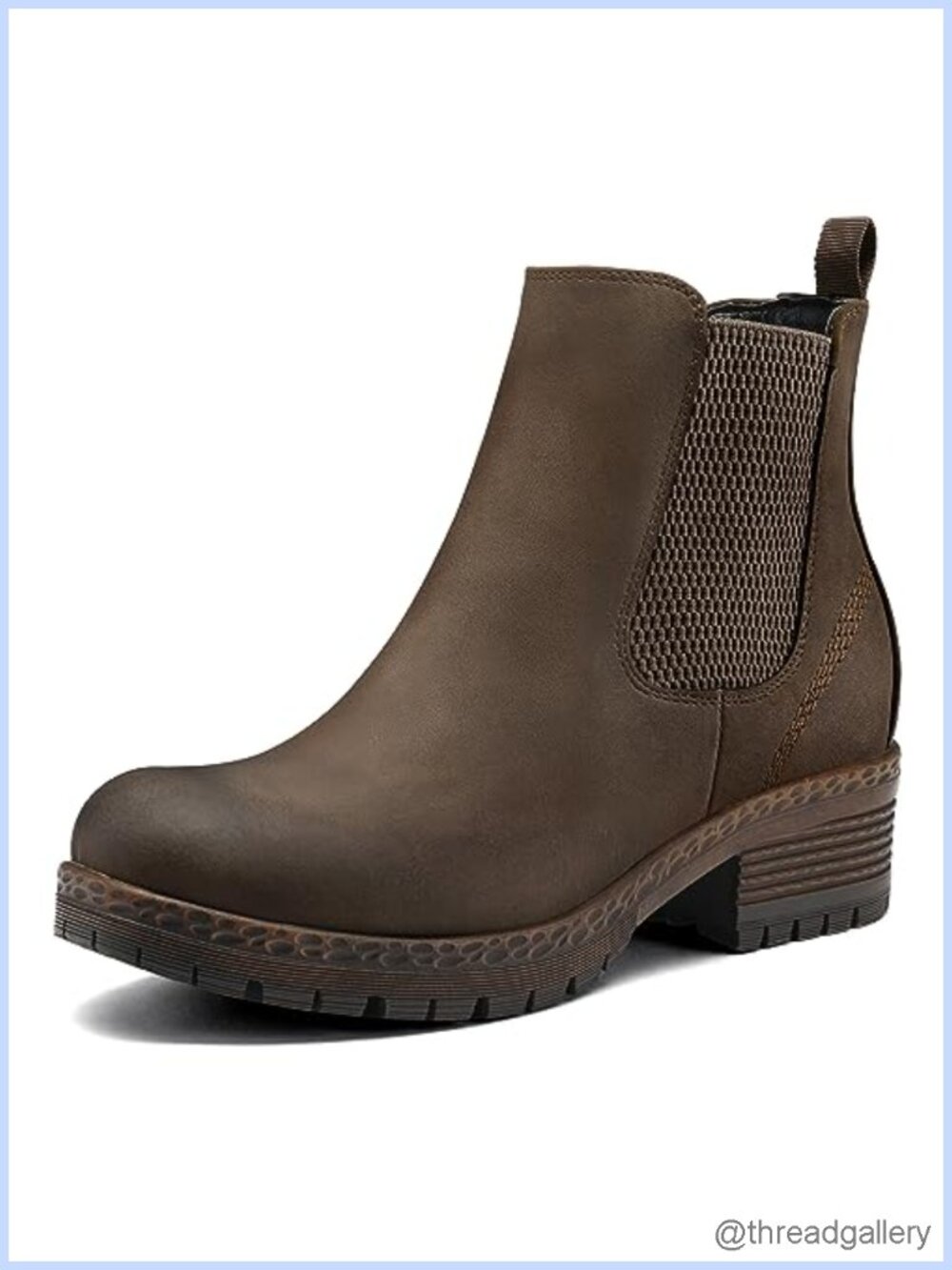Women's Chelsea Ankle Boots Chunky Block Low Heel Fall Booties